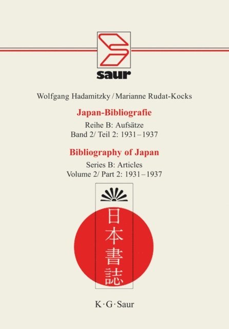 Marianne Rudat-Kocks, Wolfgang Hadamitzky - 1931-1937, E-bok