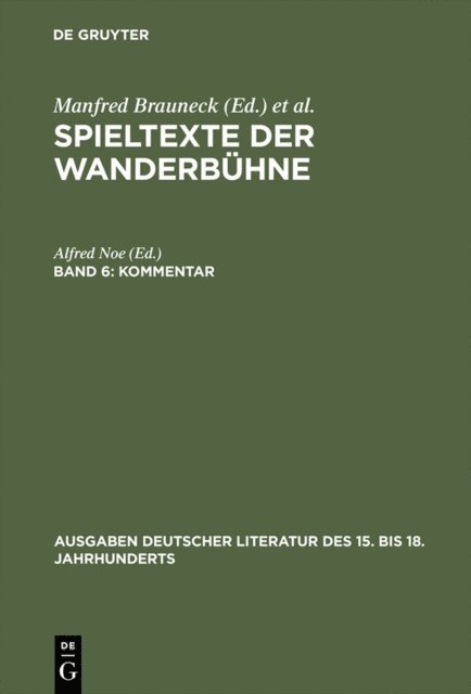 Alfred Noe - Kommentar zu Band I–V, E-bok