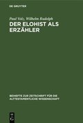 Der Elohist ALS Erzähler