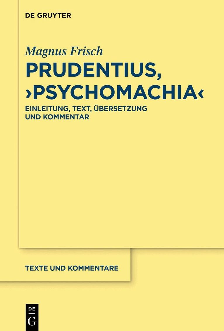 Magnus Frisch - Prudentius, ›Psychomachia‹, Häftad
