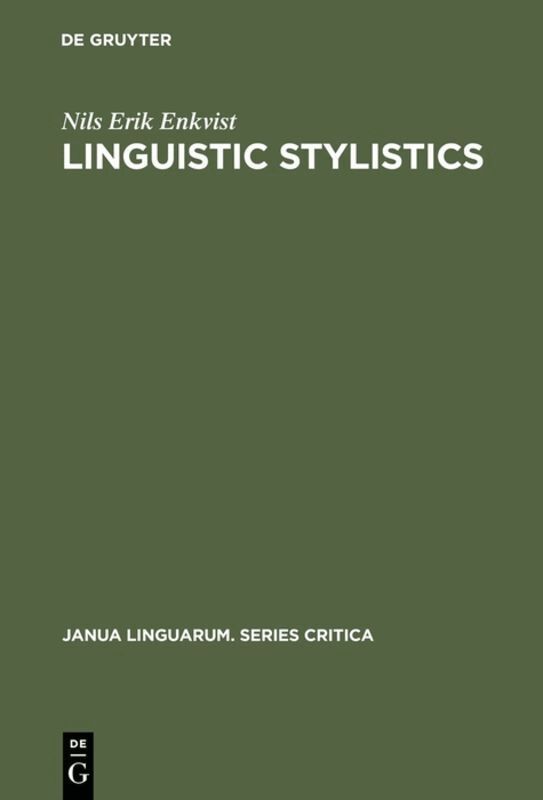 Nils Erik Enkvist - Linguistic stylistics, Inbunden