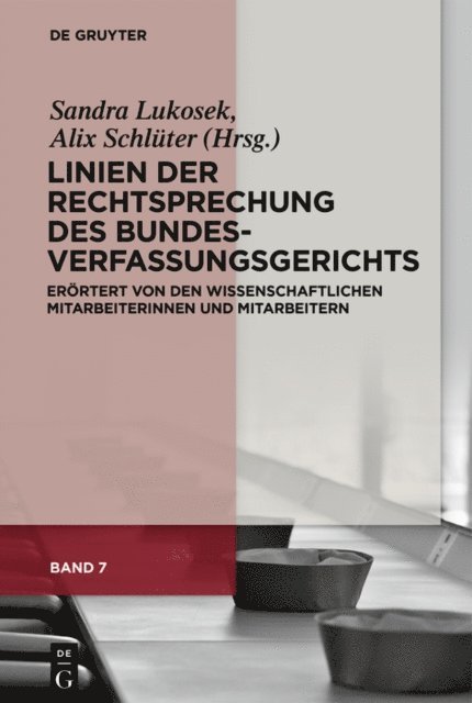 Alix Schluter, Sandra Lukosek - Linien der Rechtsprechung des Bundesverfassungsgerichts, E-bok