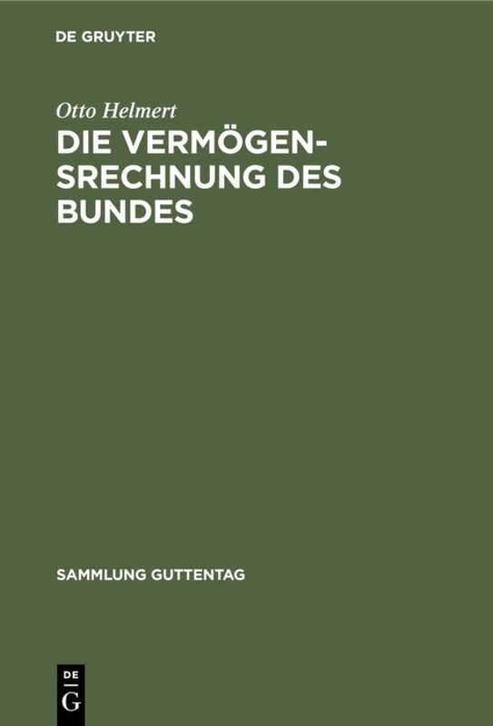 Die Vermögensrechnung des Bundes