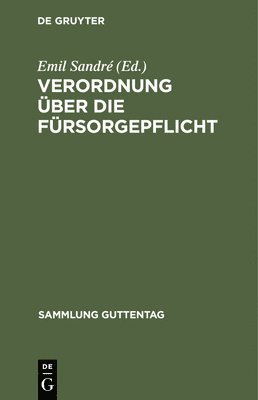 Verordnung über die Fürsorgepflicht