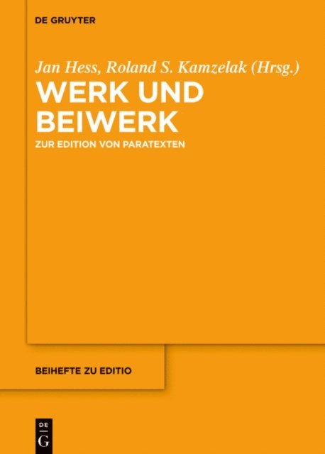 Roland S. Kamzelak, Jan Hess - Werk und Beiwerk, E-bok