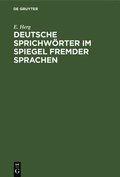 Deutsche Sprichwrter Im Spiegel Fremder Sprachen