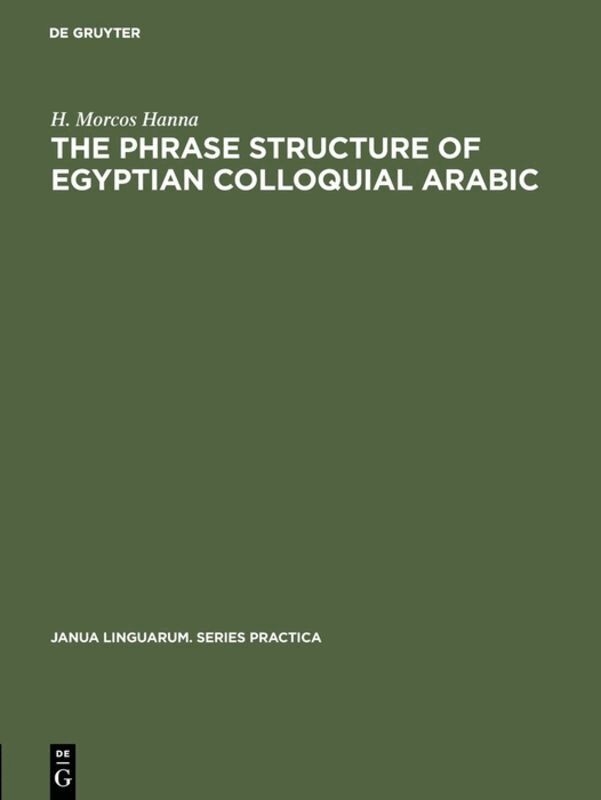 phrase structure of Egyptian colloquial Arabic
