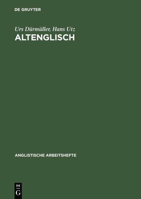 Hans Utz, Urs Durmuller - Altenglisch, E-bok