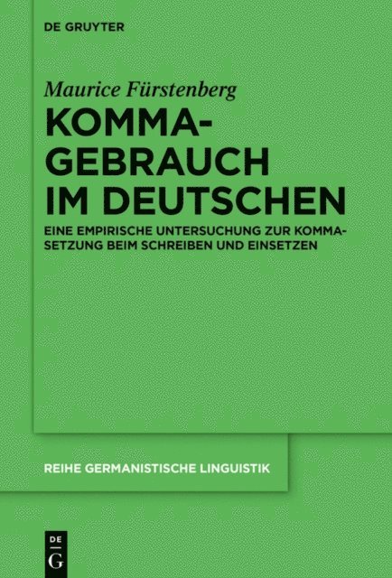 Maurice Furstenberg - Kommagebrauch im Deutschen, E-bok