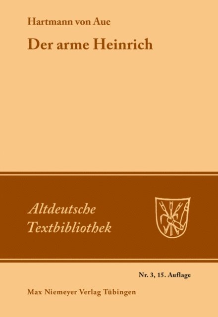 Hartmann von Aue, Gesa Bonath, Hermann Paul - Der arme Heinrich, E-bok