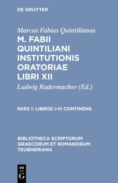 Vinzenz Buchheit, Ludwig Radermacher - Libros I-VI continens, E-bok