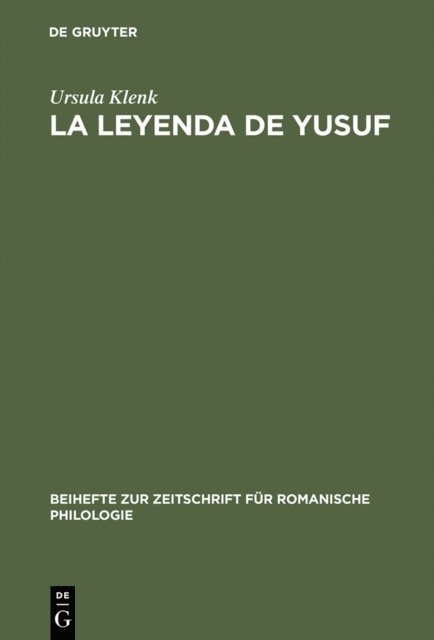 Ursula Klenk - La Leyenda de Yusuf, E-bok