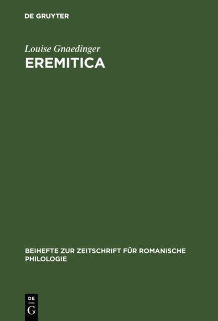 Louise Gnaedinger - Eremitica, E-bok