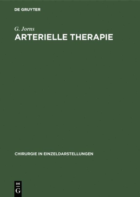 G. Jorns - Arterielle Therapie, E-bok