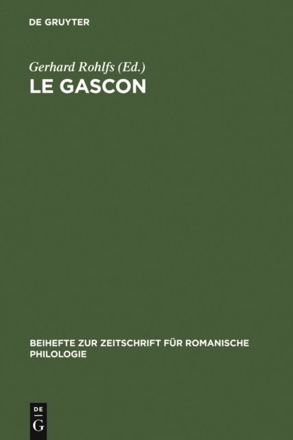 Gerhard Rohlfs - Le gascon, E-bok