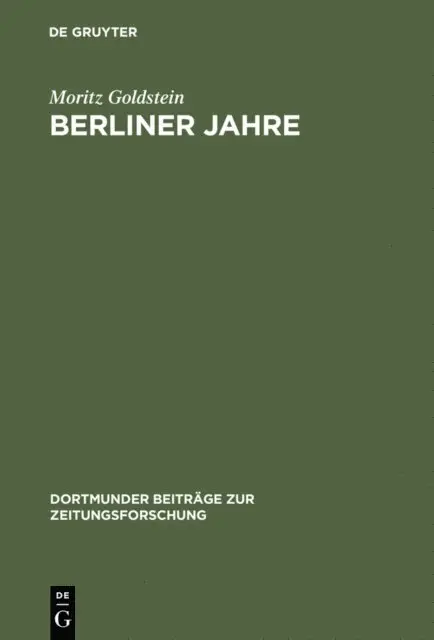 Moritz Goldstein - Berliner Jahre, E-bok. Tillgänglighet: Lägg i varukorg