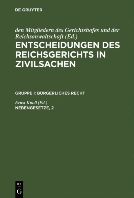 Ernst Knoll - Nebengesetze, 2, E-bok