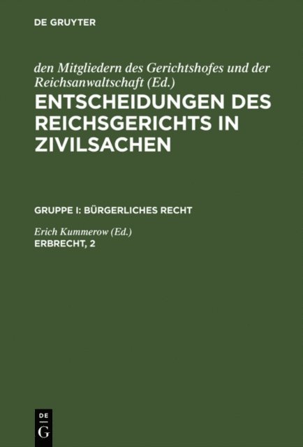 Erich Kummerow - Erbrecht, 2, E-bok