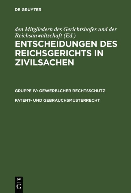 Johannes Eylau - Patent- und Gebrauchsmusterrecht, E-bok