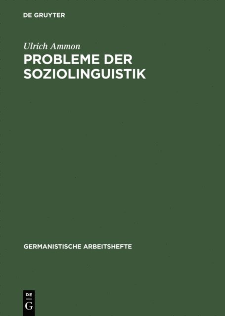 Ulrich Ammon - Probleme der Soziolinguistik, E-bok