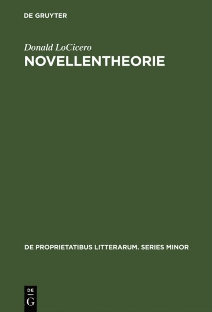 Donald LoCicero - Novellentheorie, E-bok