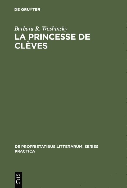Barbara R. Woshinsky - princesse de Cleves, E-bok