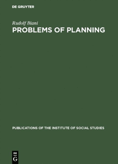 Rudolf Biani - Problems of planning, E-bok