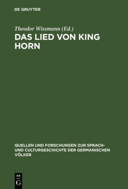 Theodor Wissmann - Das Lied von King Horn, E-bok