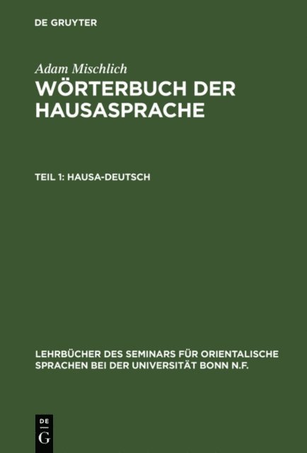 Adam Mischlich - Hausa-Deutsch, E-bok