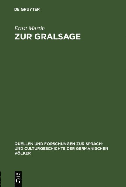 Ernst Martin - Zur Gralsage, E-bok