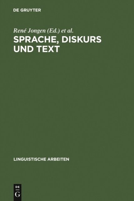 Marie-Paule Quix, Peter H. Nelde, Sabine De Knop, Rene Jongen - Sprache, Diskurs und Text, E-bok