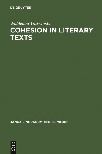 Cohesion in literary texts