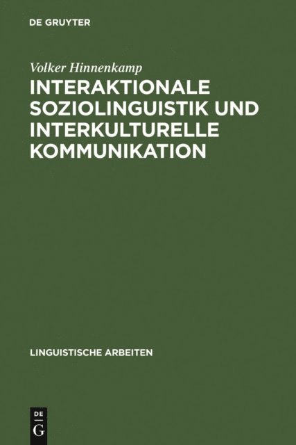Volker Hinnenkamp - Interaktionale Soziolinguistik und Interkulturelle Kommunikation, E-bok