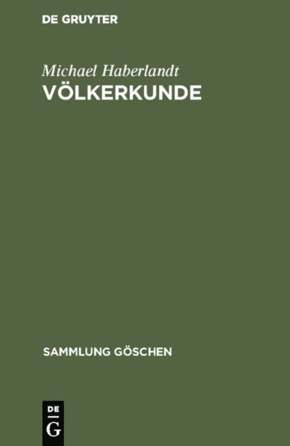 Michael Haberlandt - Völkerkunde, E-bok