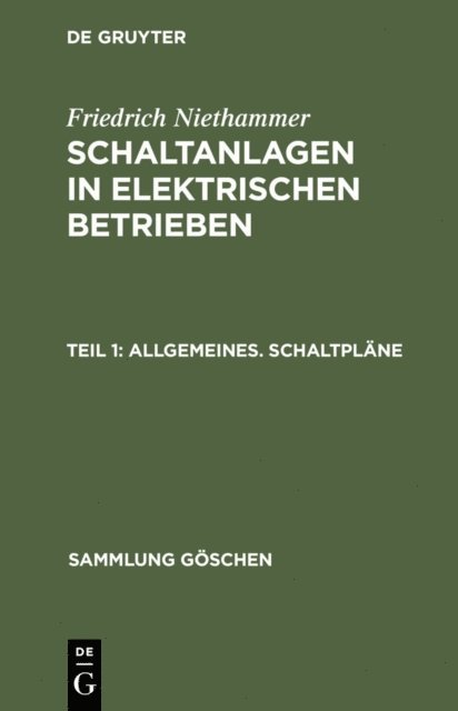 Friedrich Niethammer - Allgemeines. Schaltpläne, E-bok
