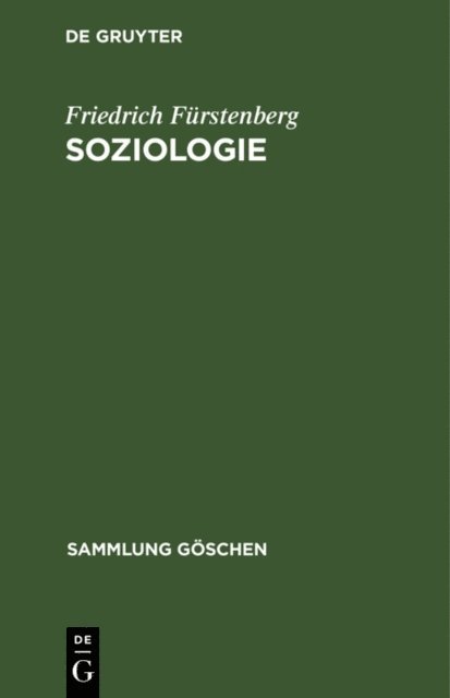 Friedrich Furstenberg - Soziologie, E-bok