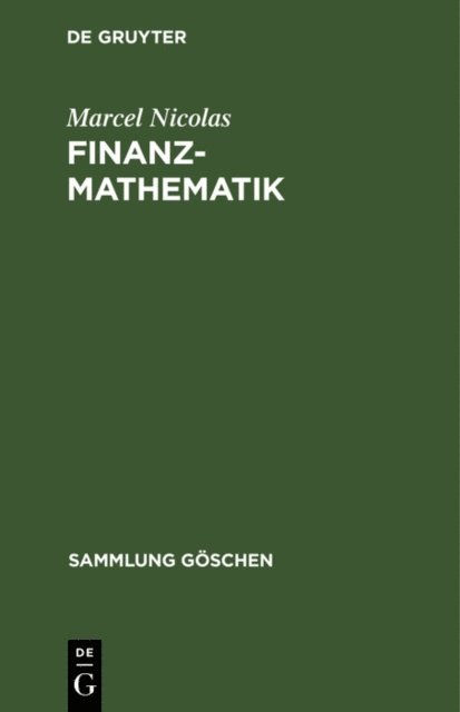 Marcel Nicolas - Finanzmathematik, E-bok