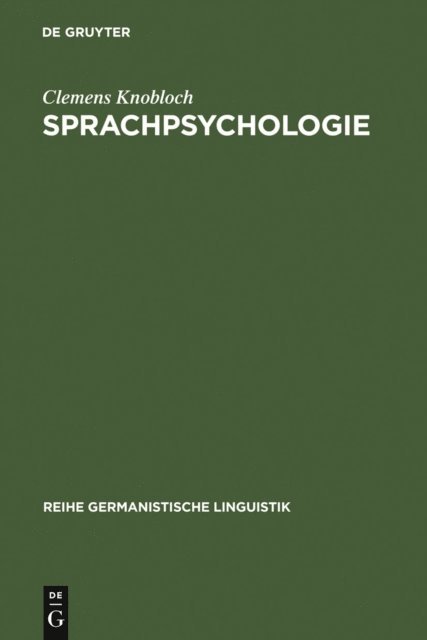 Clemens Knobloch - Sprachpsychologie, E-bok