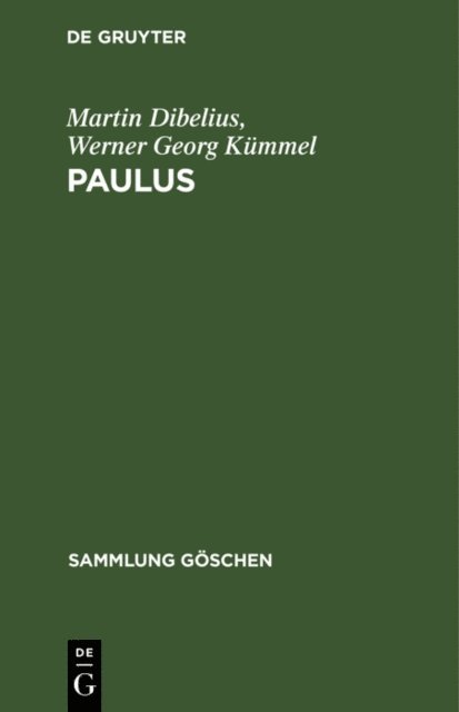 Werner Georg Kummel, Martin Dibelius - Paulus, E-bok