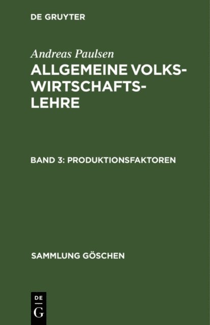 Andreas Paulsen - Produktionsfaktoren, E-bok