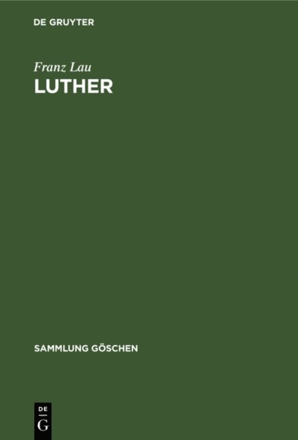 Franz Lau - Luther, E-bok. Tillgänglighet: Lägg i varukorg