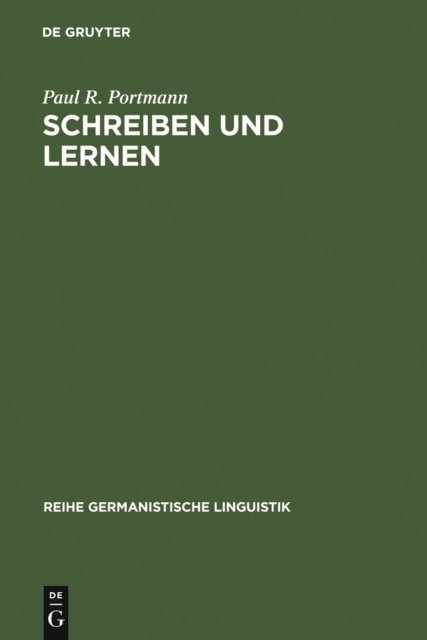 Paul R. Portmann - Schreiben und Lernen, E-bok