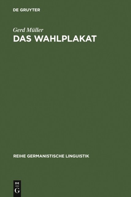 Gerd Muller - Das Wahlplakat, E-bok