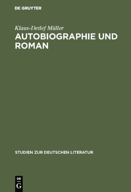 Klaus-Detlef Muller - Autobiographie und Roman, E-bok