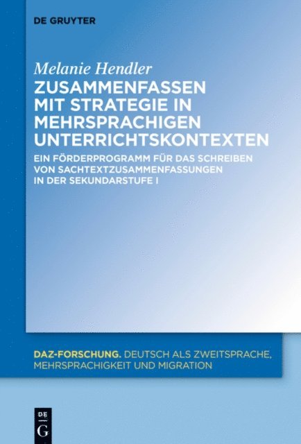 Melanie Hendler - Zusammenfassen mit Strategie in mehrsprachigen Unterrichtskontexten, E-bok