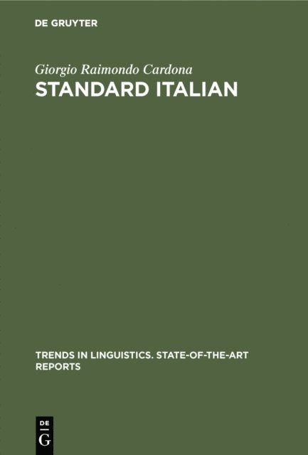 Giorgio Raimondo Cardona - Standard Italian, E-bok