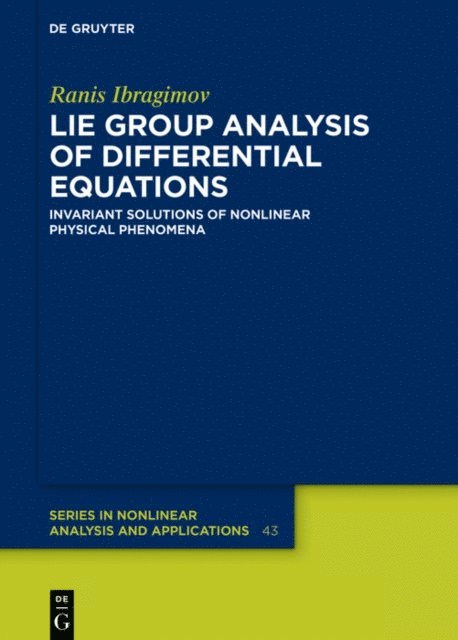 Ranis Ibragimov - Lie Group Analysis of Differential Equations, E-bok
