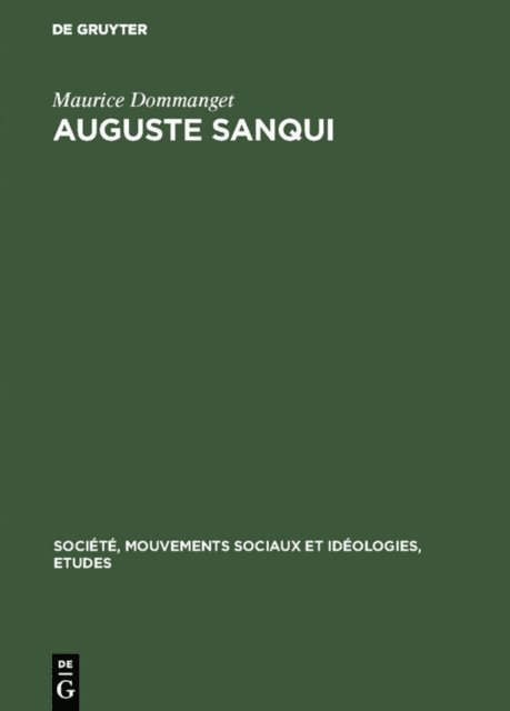 Maurice Dommanget - Auguste Sanqui, E-bok