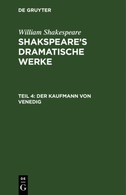 William Shakespeare - Der Kaufmann von Venedig, E-bok