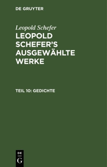 Leopold Schefer - Gedichte, E-bok